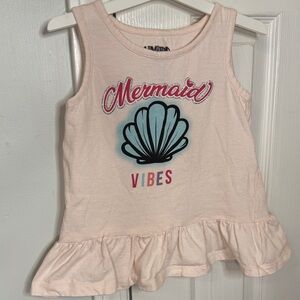 Limited Too Pink Tank Top with Mermaid Design